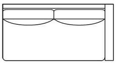 Shauna "Designer Style" Bench Seat Fabric Right Arm Facing Loveseat