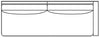 Image of Liza "Designer Style" Single Bench Seat Slipcovered Right Arm Facing Large Sofa