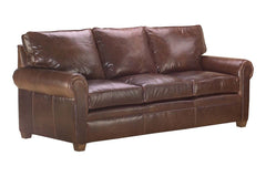 Rockefeller Traditional Leather Loveseat