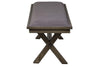 Image of Rutherford 6 Piece Urban Living Trestle Table Dining Set With Ladder Back Chairs And Bench