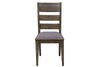 Image of Rutherford 5 Piece Urban Living Trestle Table Dining Set With Ladder Back Chairs