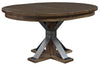 Image of Rutherford 5 Piece Urban Living Pedestal Table Dining Set With Ladder Back Chairs