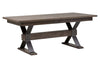 Image of Rutherford 7 Piece Urban Living Trestle Table Dining Set With Ladder Back Chairs