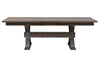 Image of Rutherford 7 Piece Urban Living Trestle Table Dining Set With Ladder Back Chairs