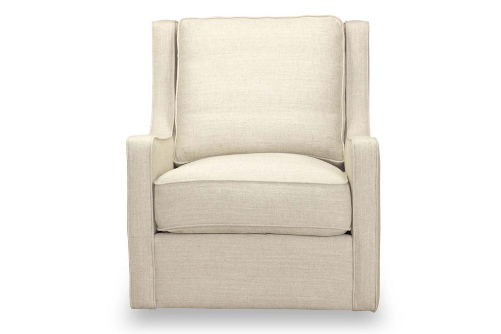 Sally Quick Ship Swivel Fabric Accent Chair - In Stock