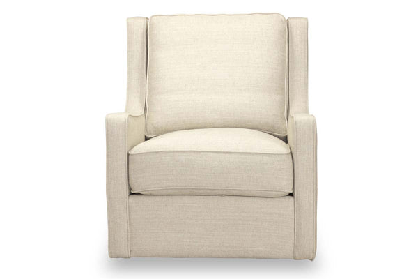 Sally "Quick Ship" Swivel Fabric Accent Chair