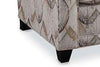 Image of Samantha Traditional Fabric Upholstered Accent Armchair