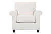 Image of Samantha Traditional Fabric Upholstered Accent Armchair