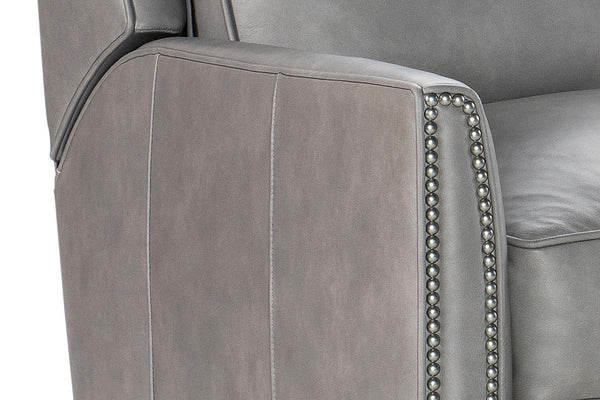 Samuel "Quick Ship" Pebble Leather Recliner