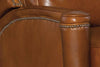 Image of Sayer Toro "Quick Ship" Tall Leather Cylinder Arm Leather Recliner - Club Furniture