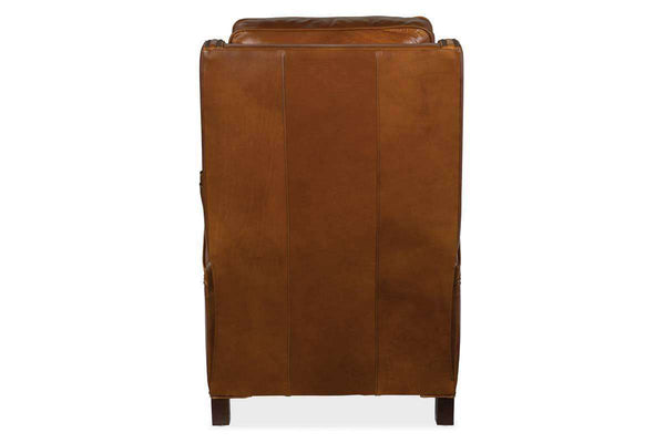 Sayer Toro "Quick Ship" Tall Leather Cylinder Arm Leather Recliner - Club Furniture