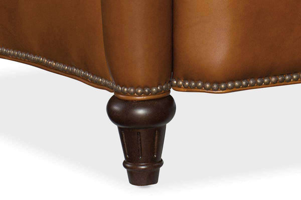 Sayer Toro "Quick Ship" Tall Leather Cylinder Arm Leather Recliner - Club Furniture