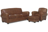 Image of Sebastian Brown Leather Couch Collection