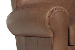 Sebastian Cigar Style Distressed Leather Club Chair