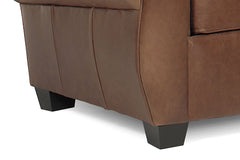 Sebastian Cigar Style Distressed Leather Club Chair