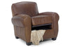 Image of Sebastian Distressed Storage Leather Club Chair