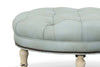 Image of Seymour Tufted 36", 40", 44", Or 48" Inch Round Leather Ottoman (4 Sizes Available)