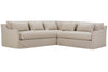 Image of Shauna Slipcovered Bench Seat Wing Arm Fabric Sectional