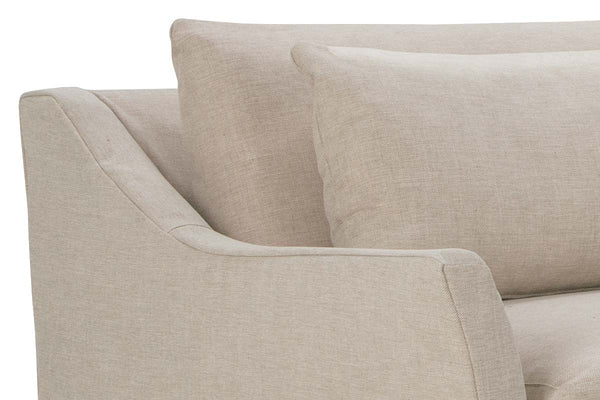 Shauna Slipcovered Bench Seat Wing Arm Fabric Sectional