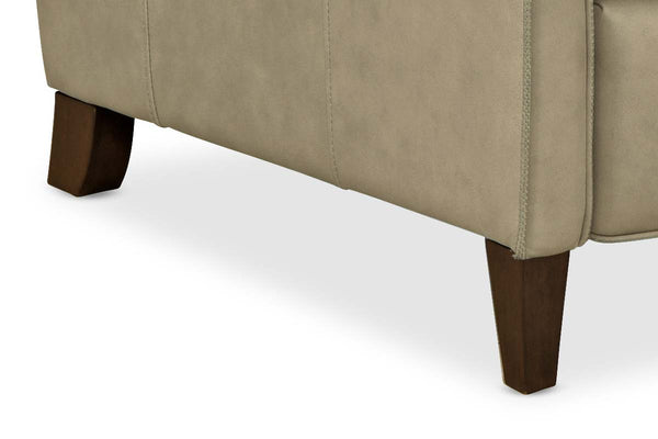 Shepard Dual Power Leather "Quick Ship" Transitional Recliner