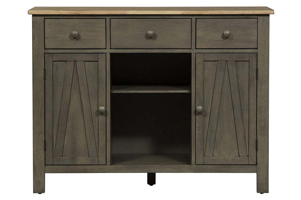 Silverton Rustic Farmhouse Gray Dining Room Collection