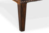 Image of Simpson Dark Brindle "Quick Ship" Brown Hair On Hide Leather Accent Chair