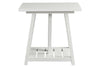 Image of Slater Oyster White Cottage Style Open Shelf End Table