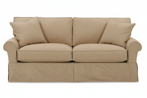 Bethany 78 Inch Apartment Size Slipcovered Sofa