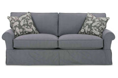Bethany 78 Inch Apartment Size Slipcovered Two Seat Sofa