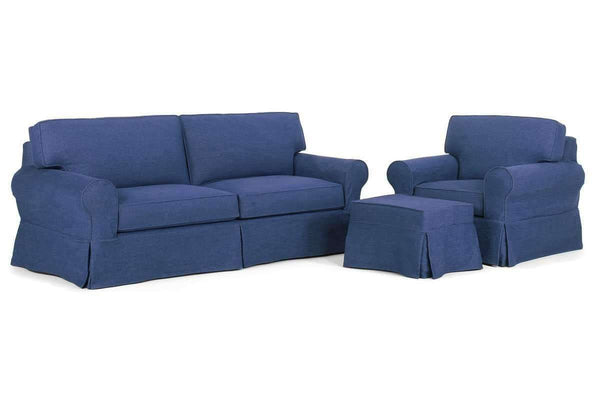 Slipcovered Furniture Camden Slipcover Queen Sleeper Sofa Set