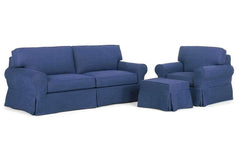 Camden Slipcover Queen Sleeper Sofa Set