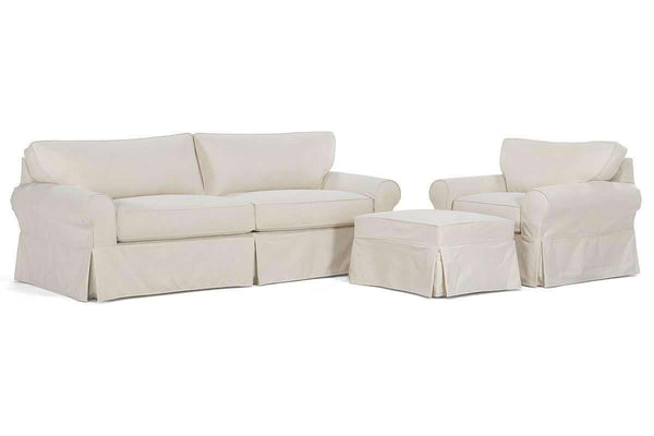 Slipcovered Furniture Charleston "Grand Scale" Slipcover Sofa Set