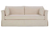 Image of Delilah I 87 Inch Fabric Single Bench Seat Slipcovered Queen Sleeper Sofa