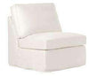 Image of Slipcovered Sectional Sofa Ava Slipcover Armless Chair