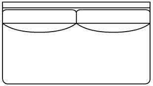 Slipcovered Sectional Sofa Calista Cloud Comfort "Designer Style" Armless Loveseat