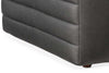 Image of Stanbury Gray "Quick Ship" Wall Hugger Power Reclining Leather Living Room Furniture Collection