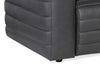 Image of Stanbury Gray "Quick Ship" Wall Hugger Power Reclining Leather Living Room Furniture Collection