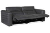 Image of Stanbury Gray "Quick Ship" Wall Hugger Power Reclining Leather Living Room Furniture Collection