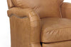 Image of Sullivan Leather Club Chair w/ Charles Of London Arm