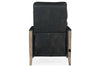 Image of Sutter Power Quick Ship Mid-Century Modern Leather Exposed Wood Recliner