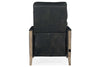 Image of Sutter Power Quick Ship Mid-Century Modern Leather Exposed Wood Recliner