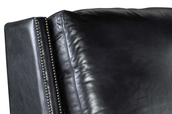 Sylvester Champion Leather "Quick Ship" Pillow Recliner