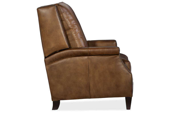 Sylvester Quick Ship Pillow Wing Back Leather Recliner