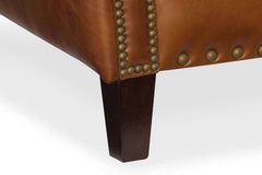 Thaddeus 83 Inch "Quick Ship" Traditional Top Grain Leather Pillow Back Sofa OUT OF STOCK UNTIL 3/17/2022