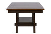 Image of Thayer Contemporary 5 Piece Light And Dark Espresso Pedestal Table Dining Set With Splat Back Side Chairs