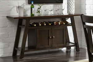 Thayer Contemporary Light And Dark Espresso Storage Dining Buffet