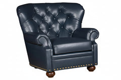 Thurman British Gentleman's Deep Tufted Leather Club Chair