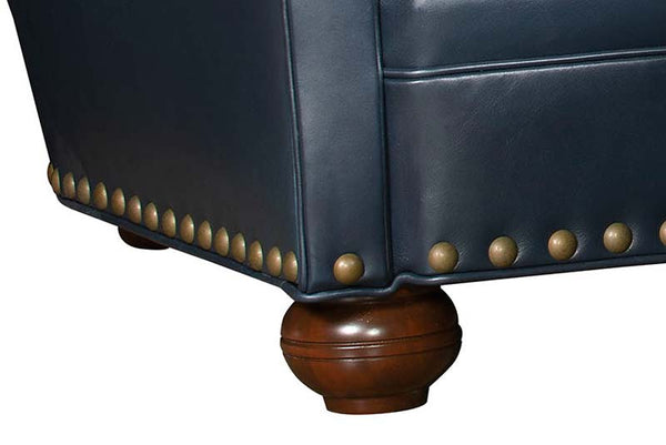 Thurman British Gentleman's Deep Tufted Leather Club Chair