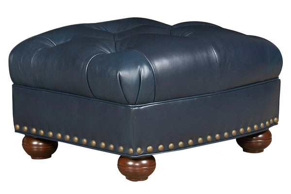 Thurman British Gentleman's Deep Tufted Leather Club Chair
