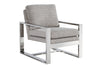 Image of Toby Chrome "Quick Ship" Accent Chair